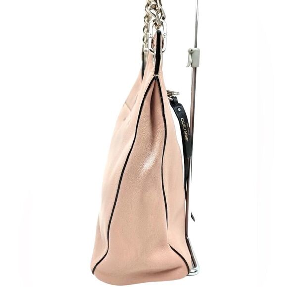 JIMMY CHOO RAVEN HOBO LUXURY LEATHER SHOULDER SATCHEL TOTE HANDBAG - Picture 6 of 14